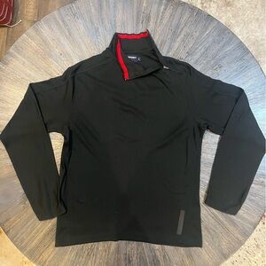 Polo Sport Ralph Lauren All Cotton Men's Blue‎ Pullover Red Trim on Collar. Med.